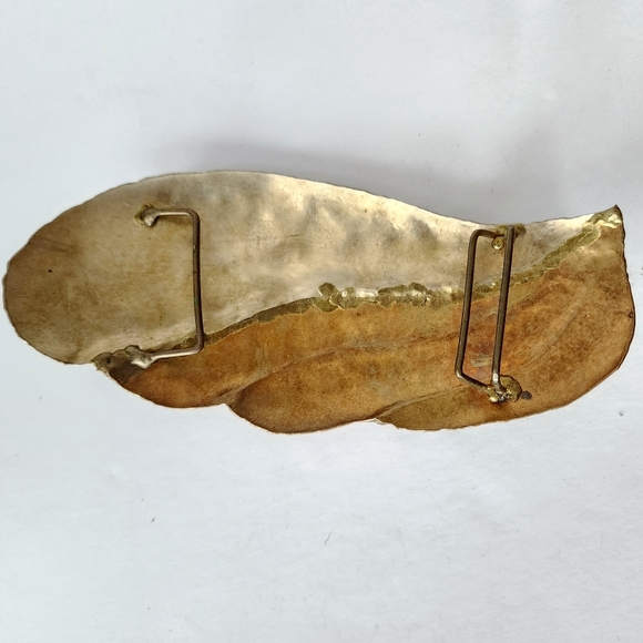 Vintage Leaf Mixed Metal Belt Buckle main image 9